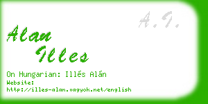 alan illes business card
